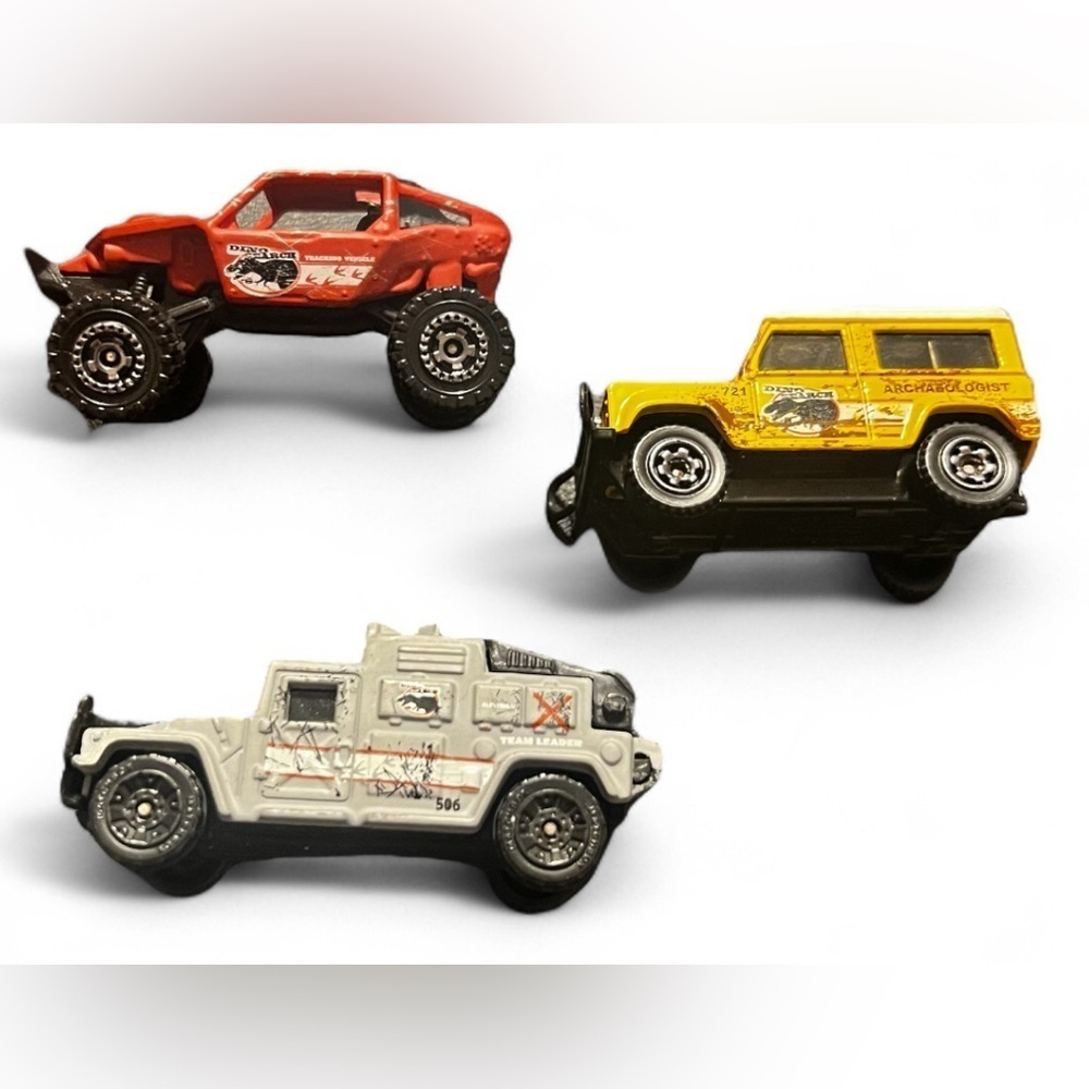 Matchbox 3 Pc Set Ready for Action, MBX Metal, Dino Search Set
